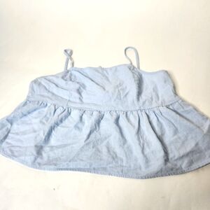 Pac Sun Size Large Linen Halter Top Back Bow
